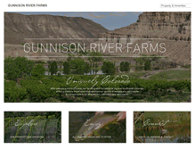 Tablet Screenshot of gunnisonriverfarms.com